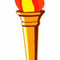 Olympic Torch Cutout Decoration - 61cm