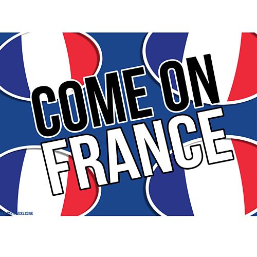 Come On France Rugby Poster - A3