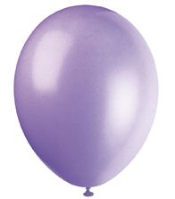 Lilac Lavender Latex Balloons - 12" - Pack of 10