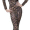 Leopard Print Brown Bodysuit