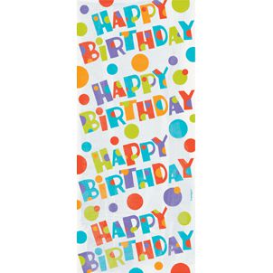 Bubbly Birthday Cello Bags - Pack of 20 - 30 x 13cm