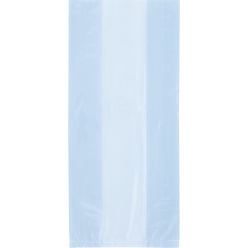 Baby Blue Plastic Cello Bags - 28cm - Pack of 30