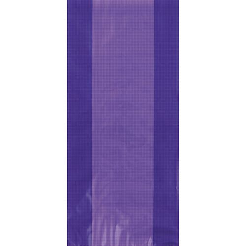 Purple Plastic Cello Bags - 28cm - Pack of 30