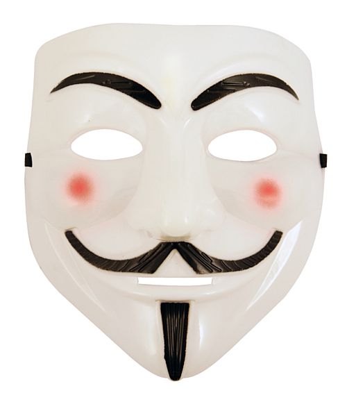 3 Maschere Anonymous V Per Vendetta - DWTECH Oro/Nero/Bianco - Adulti E Bambini