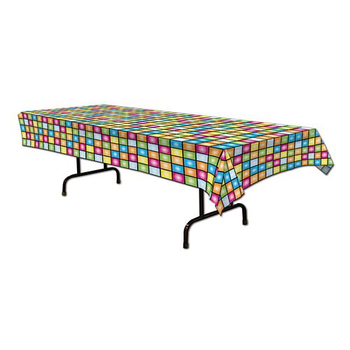 Plastic Disco Tablecloth - 2.74m