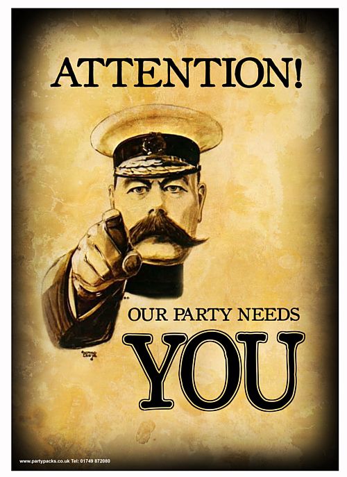 Kitchener Poster A3 Party Packs