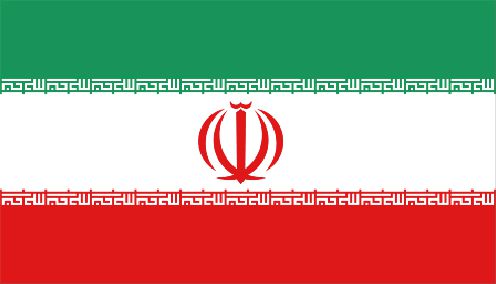 Iran Polyester Fabric Flag 5ft x 3ft
