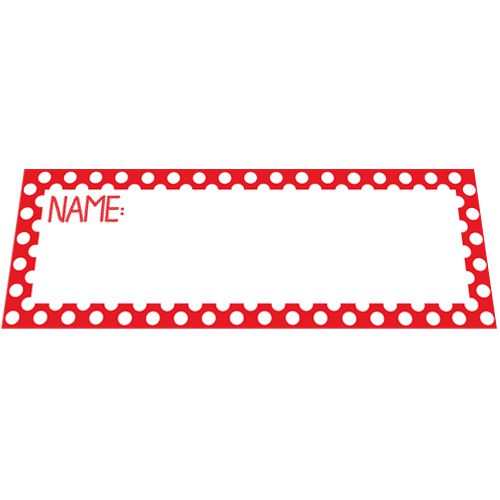 Red Polka Dot Placecards - Pack of 8 – Party Packs