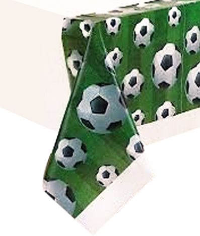 3-D Football Plastic Table Cloth