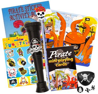 Pirate Party Toys Assorted - Pack of 100