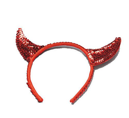 Sequin Devil Horns