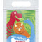 Personalised Dinosaur Themed Card Insert With  Sealed Party Bag - Pack of 8