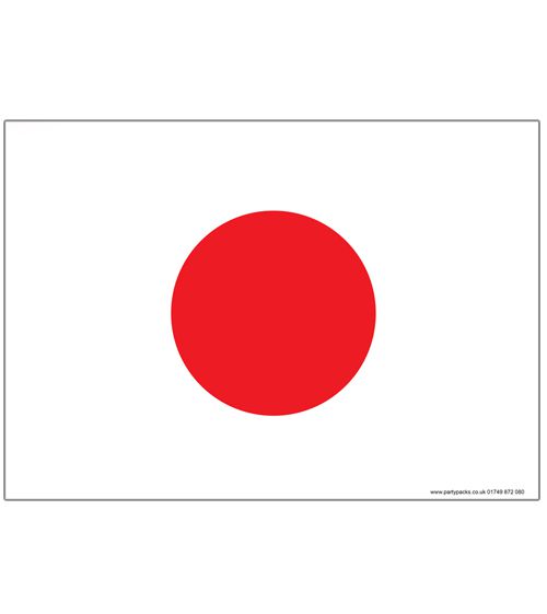 Japan Themed Flag Poster - A3