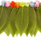 Hula Leaf Skirt With Flowers