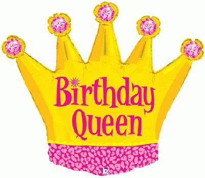 Birthday Queen Foil Balloon 36"
