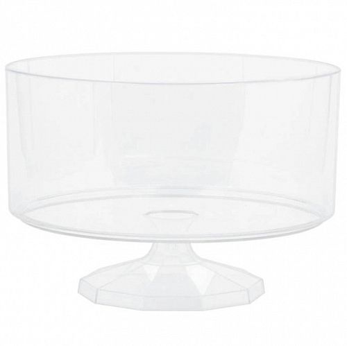 Clear Plastic Trifle Bowl - 19cm