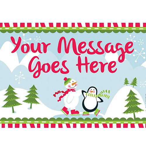 Christmas Winter Wonderland Personalised Poster -A3