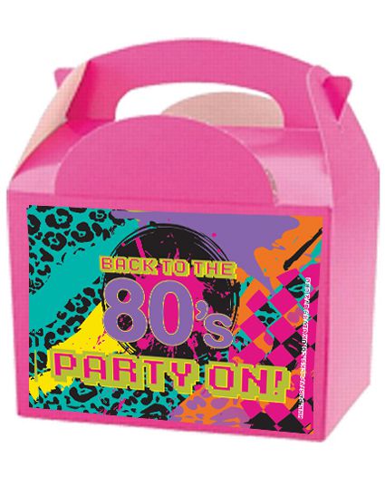 Back to the 80's Party Box Kit - Pack of 4