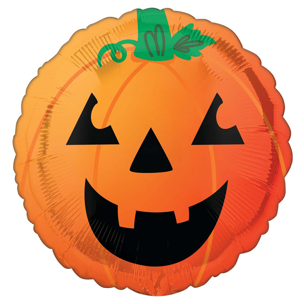 Fun and Spooky Pumpkin Standard Foil Balloon - 18"