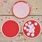 Red and Pink Valentines Heart Plates - Pack of 8