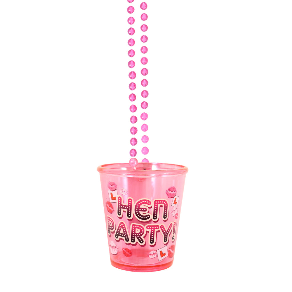 Beaded shot on sale glass necklace