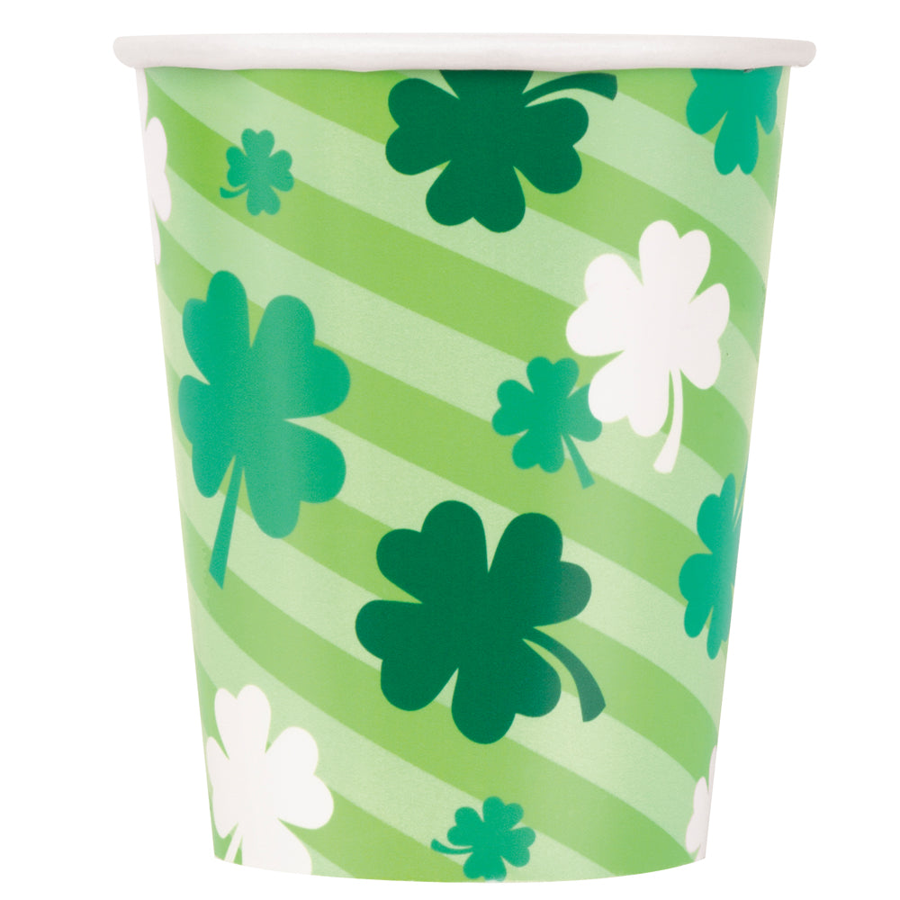 Lucky Clover St Patrick's Day Paper Cups