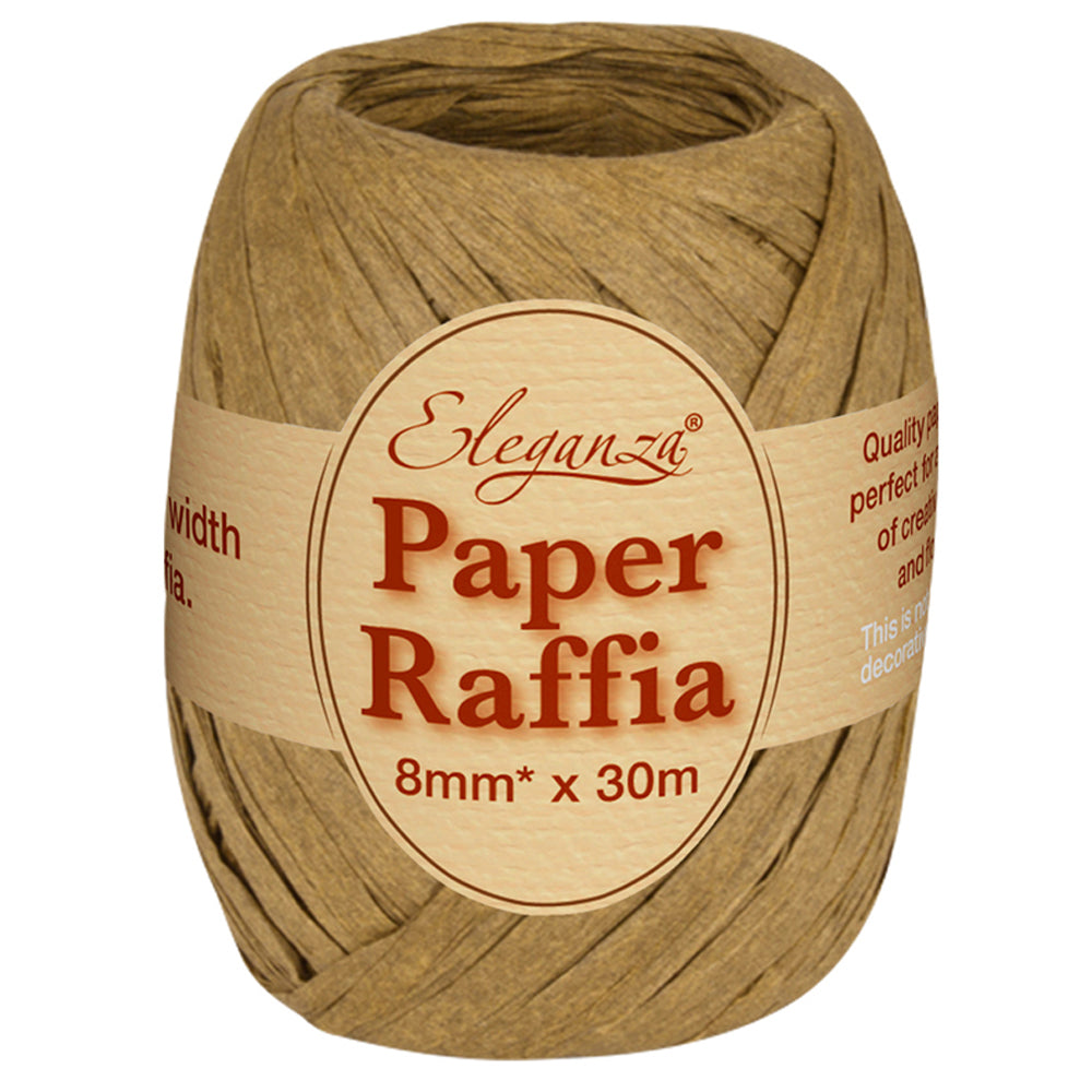 Roll of Natural Paper Raffia - 30m