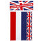 Union Jack Red, White and Blue Paper Chains Kit - Pack of 120
