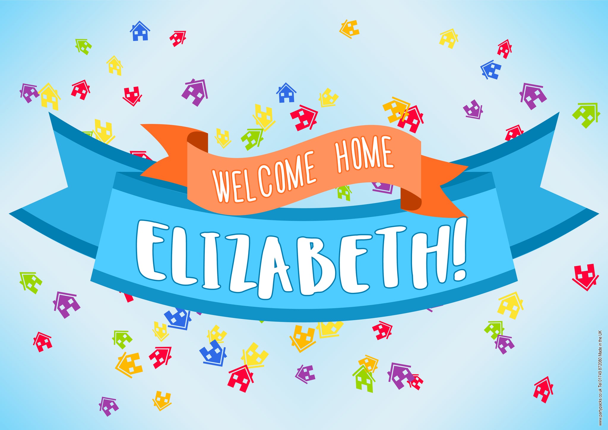Welcome Home Personalised Poster - A3