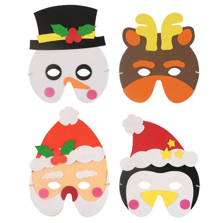 Assorted Christmas Foam Masks - Each
