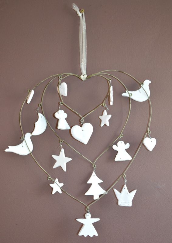 3 Heart Hanging Christmas Decoration