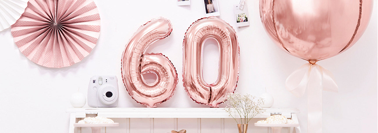 60th Birthday Balloons & Decorations