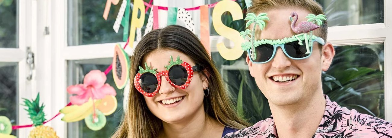 party glasses also known as novelty sunglasses