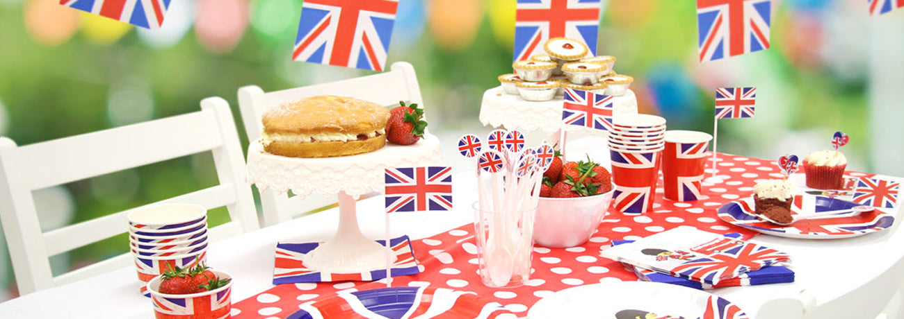 Great Britain Union Jack British Party Supplies Decorations Tableware