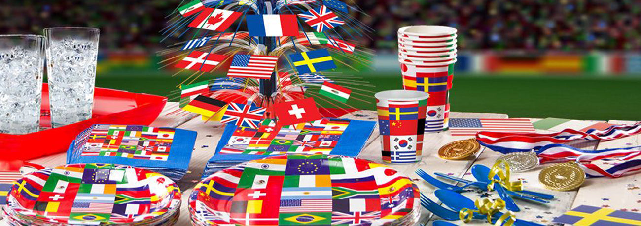 International Flag Party Decorations & Tableware
