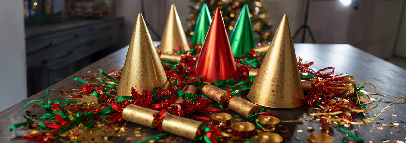Festive Party Collection Christmas Party Table Novelties | Novelty Boxes, Party Hats & Festive ...