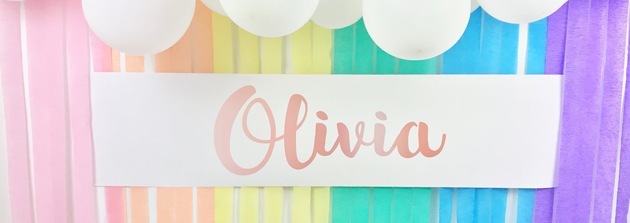 personalised birthday banners and balloons, personalised party banners, personalised birthday banner, personalised birthday tableware and balloons