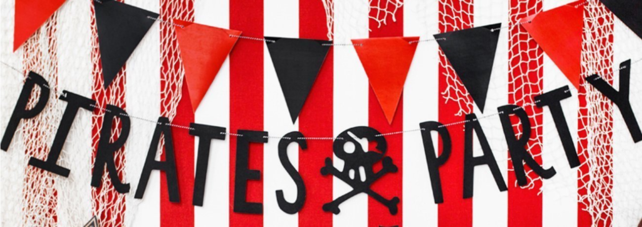 pirate party ideas, pirate party supplies and pirate decorations