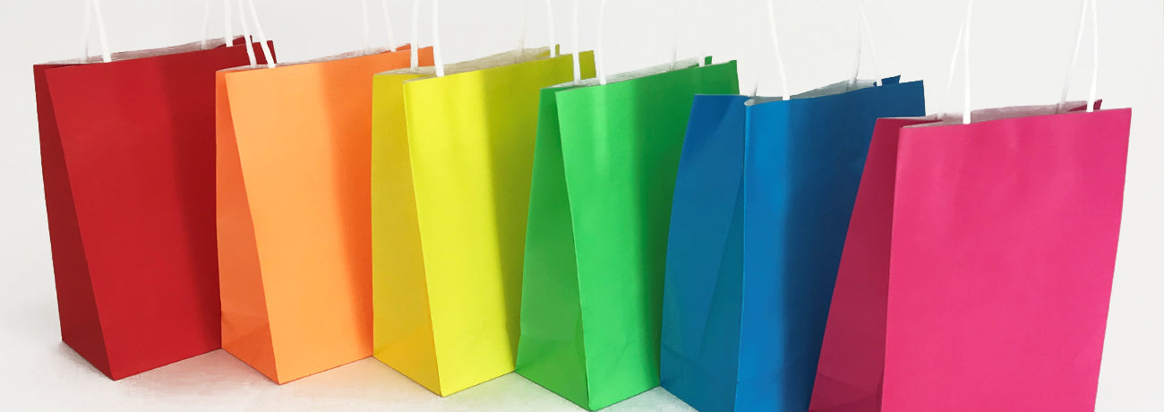 Plain Colour Party Bags