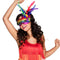 Rainbow Glitter Feather Venetian Masquerade Eye Mask