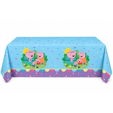 Peppa Pig Plastic Tablecover - 1.8m x 1.2m