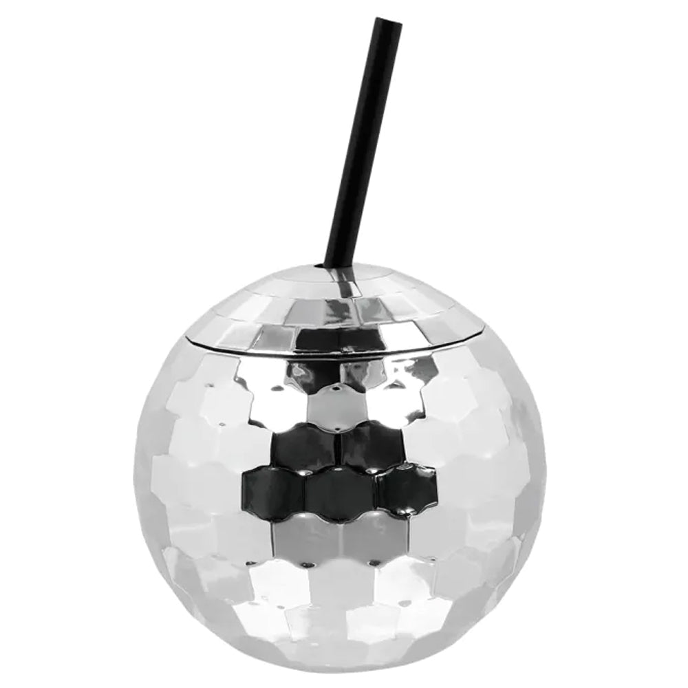 Disco Ball 3D Cup With Straw - 600ml