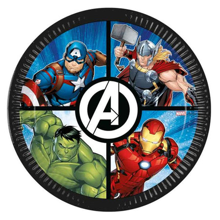 Avengers Paper Plates - 23cm - Pack of 8