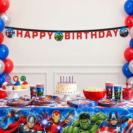 Avengers Happy Birthday Card Banner - 2m