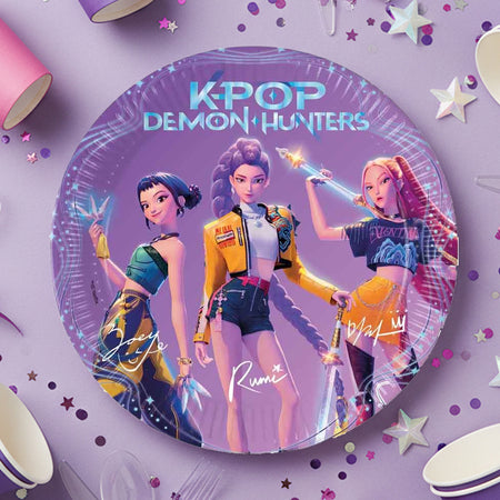 K-Pop Demon Hunters Paper Plates - 23cm - Pack of 8