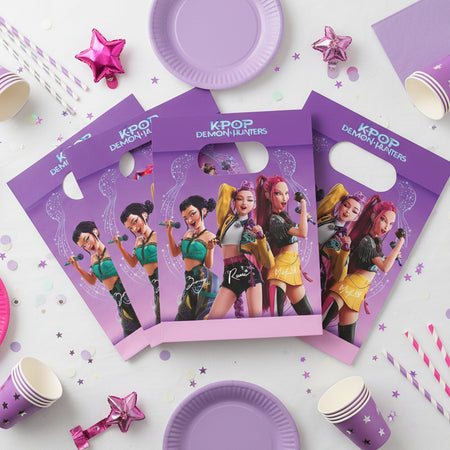 K-Pop Demon Hunters Paper Party Bags - Pack of 4