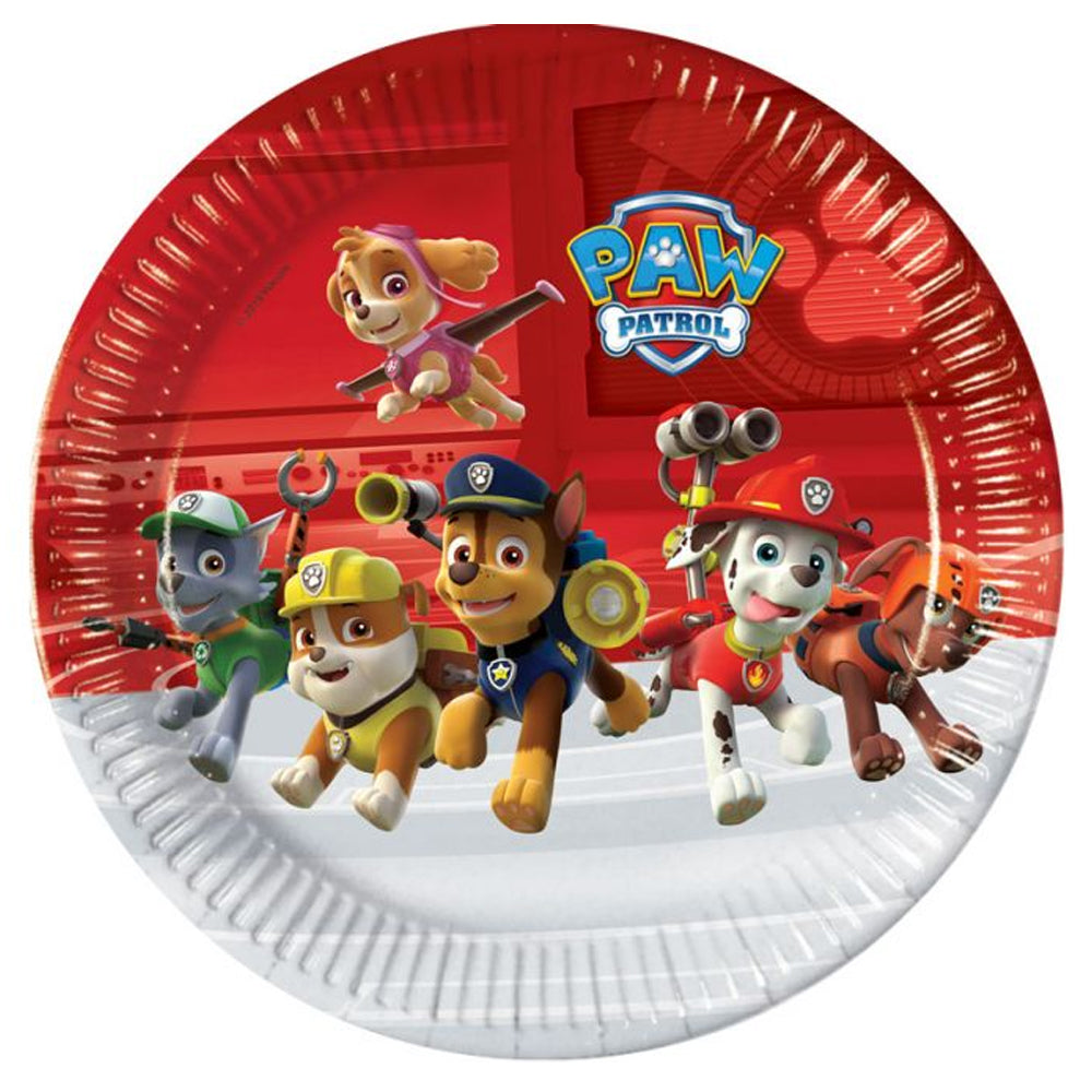 Paw Patrol Paper Plates - 23cm - Pack of 8