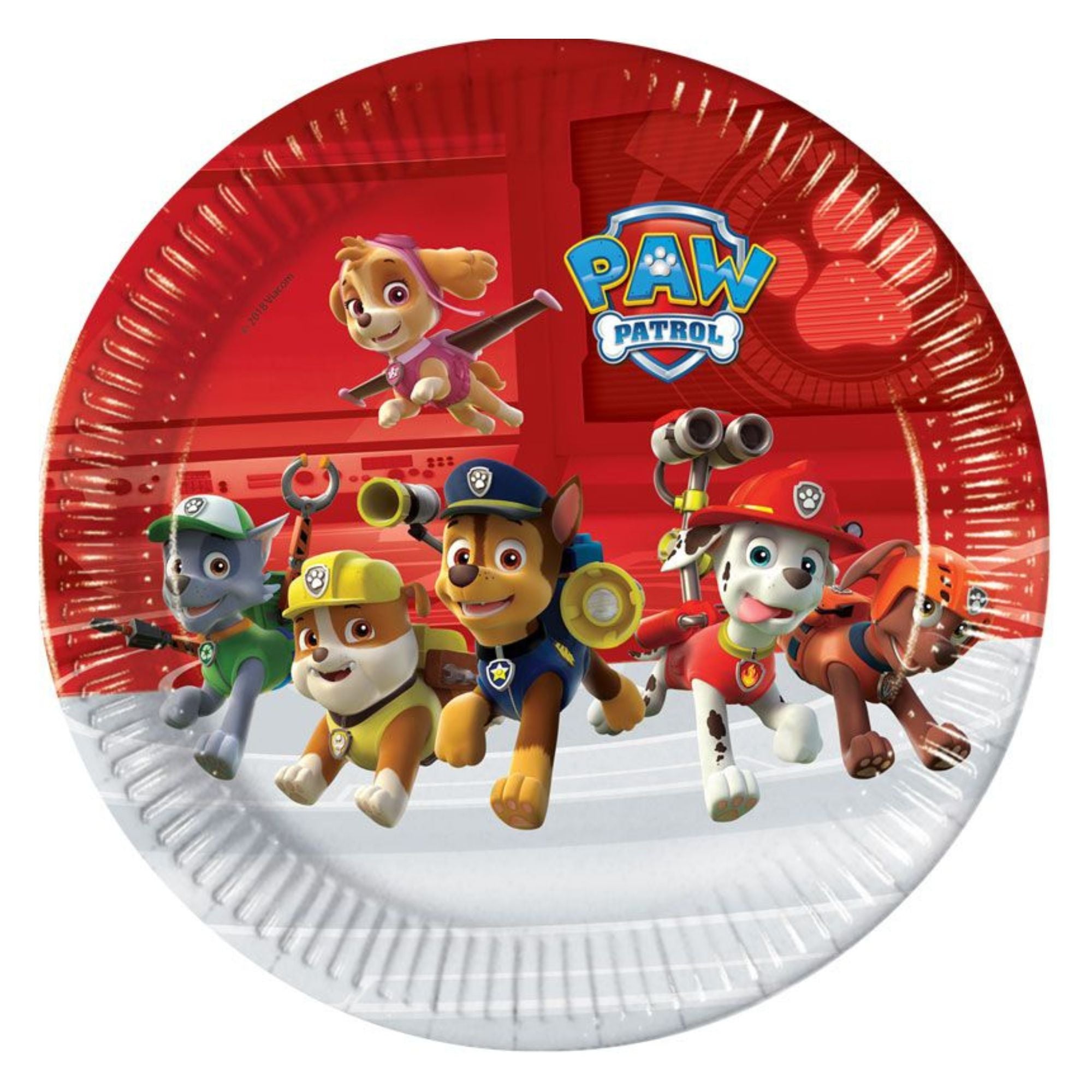 Paw Patrol Paper Plates - 23cm - Pack of 8