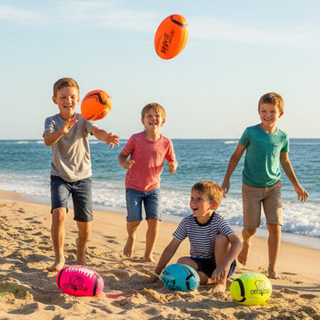 Soft Touch Rugby Ball - Size 5 - 9 Assorted Colours - Each