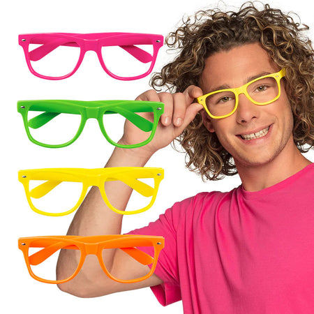 Neon Party Glasses - Assorted Colours - Each